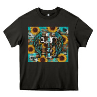 Asphalt western faith sunflower's Heavy Core Tee - RanaPortraitStore