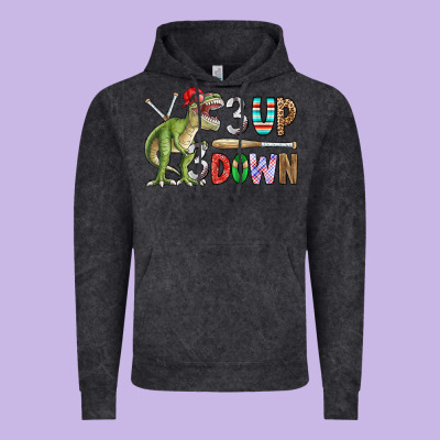 3 Up 3 Down Rex Vintage Hoodie Designed By Cowhidedigitalart