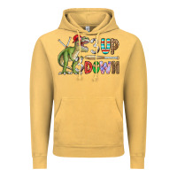 Vintage Mustard 3 up 3 down rex Vintage Hoodie - CowhideDigitalArt