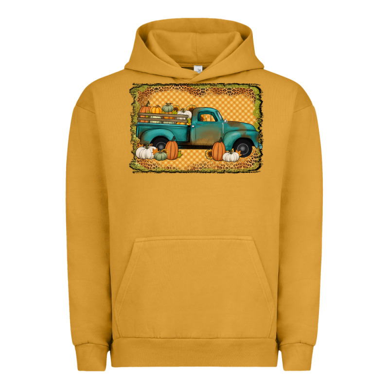 Pumpkin Farm Truck Urban Hoodie by Jasminsmagicworld | Teevron