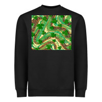 Black shamrock leopard Heavyweight Sweatshirt - RanaPortraitStore