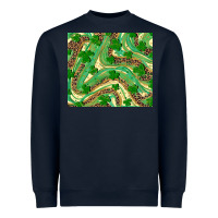 Navy shamrock leopard Heavyweight Sweatshirt - RanaPortraitStore