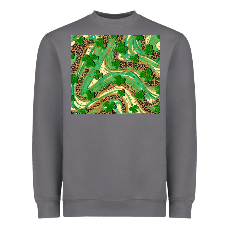 Shamrock Leopard Heavyweight Sweatshirt by RanaPortraitStore | Teevron