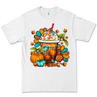 White Thanksgiving Frappe Coffee Premium Tee - FaDigitalArtStudio