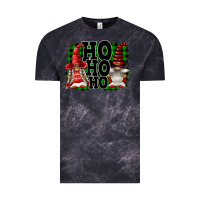 Cloud Black Ho Ho Ho Christmas Gnomes Vintage Tee - FaDigitalArtStudio