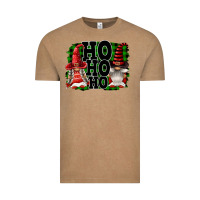 Vintage Coffee Ho Ho Ho Christmas Gnomes Vintage Tee - FaDigitalArtStudio