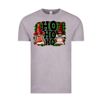 Vintage Zinc Ho Ho Ho Christmas Gnomes Vintage Tee - FaDigitalArtStudio