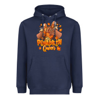 Navy Pumpkin queen Fall black girl sneakers Heavyweight Hoodie - RanaPortraitStore