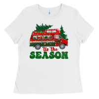White christmas 'tis the season Ladies Tee - BundleAndBundleShop