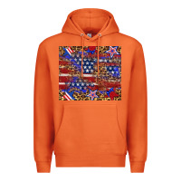 Carrot American flag and star leopard Premium Hoodie - Artiststas