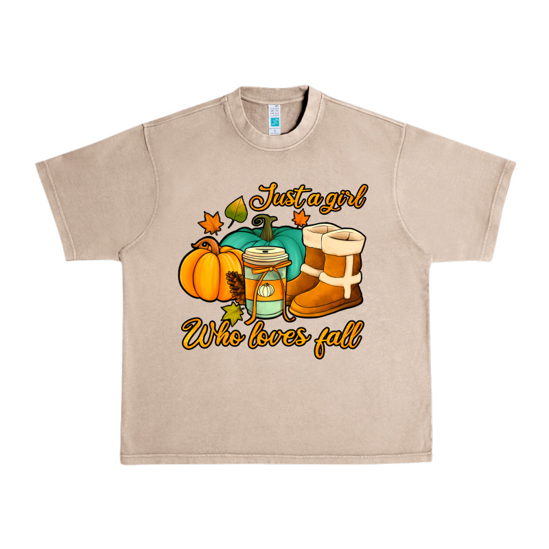 Just A Girl Who Loves Fall Urban Heavy Tee by Jasminsmagicworld | Teevron