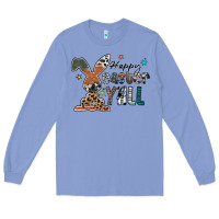 Colony Blue Happy Easter Y'all Long Sleeve Tee - CowhideDigitalArt