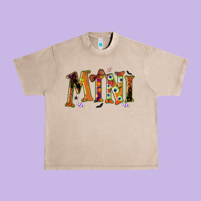 Halloween Mini Urban Heavy Tee Designed By Bundleandbundleshop