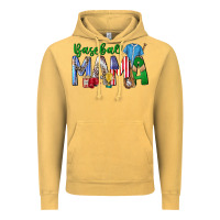 Vintage Mustard baseball mama Vintage Hoodie - CowhideDigitalArt
