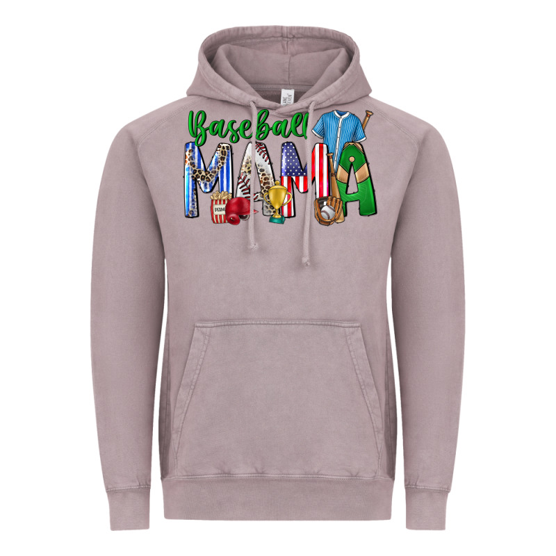 Baseball Mama Vintage Hoodie by CowhideDigitalArt | Teevron