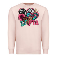 Pale Pink pta physical therapy assistant hearts Premium Sweatshirt - Jasminsmagicworld