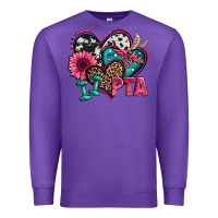 Purple pta physical therapy assistant hearts Premium Sweatshirt - Jasminsmagicworld
