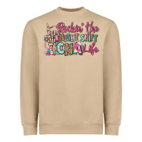 Rockin The Night Shift Cna Life Heavyweight Sweatshirt | Teevron