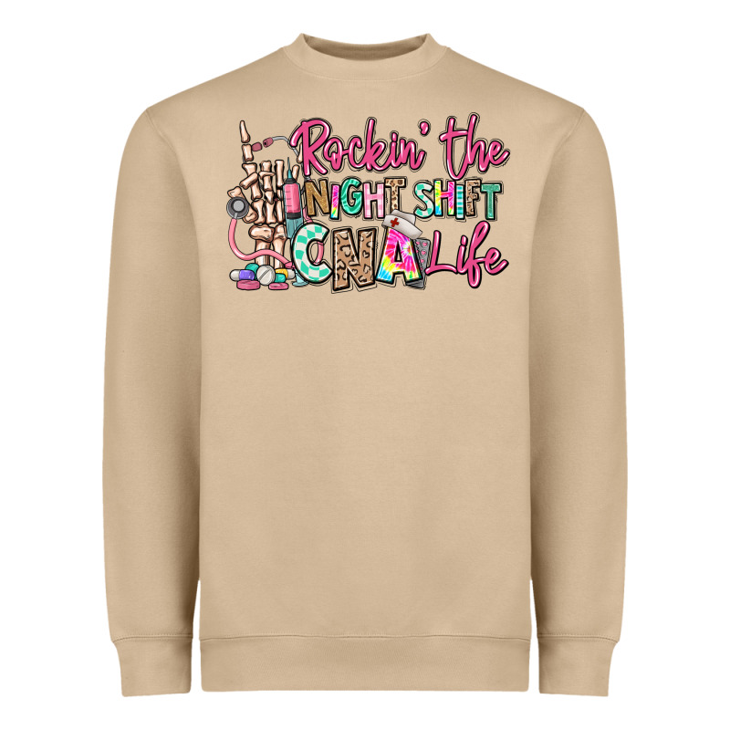 Rockin The Night Shift Cna Life Heavyweight Sweatshirt by RanaPortraitStore | Teevron