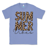 Colony Blue summer vibes leopard Classic Tee - CowCowDesign