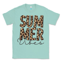 Seafoam summer vibes leopard Classic Tee - CowCowDesign