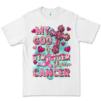 White My God is stronger than Cancer Premium Tee - FaDigitalArtStudio