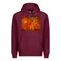 Burgundy orange hunter camouflage pattern brushstroke Premium Hoodie - Jasminsmagicworld