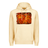 Pina Colada orange hunter camouflage pattern brushstroke Premium Hoodie - Jasminsmagicworld