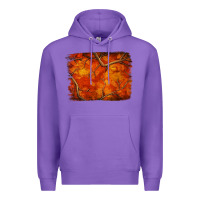Purple orange hunter camouflage pattern brushstroke Premium Hoodie - Jasminsmagicworld