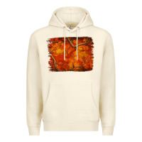 Sandshell orange hunter camouflage pattern brushstroke Premium Hoodie - Jasminsmagicworld