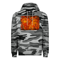 Slate Camo orange hunter camouflage pattern brushstroke Premium Hoodie - Jasminsmagicworld