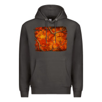 Smoke orange hunter camouflage pattern brushstroke Premium Hoodie - Jasminsmagicworld