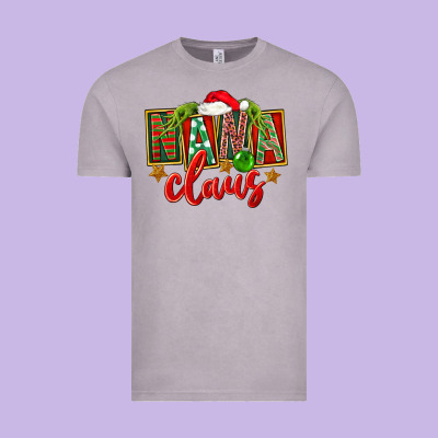 Christmas Nana Claus Vintage Tee Designed By Fadigitalartstudio