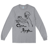 Heather Grey grr argh Long Sleeve Tee - baoMotion