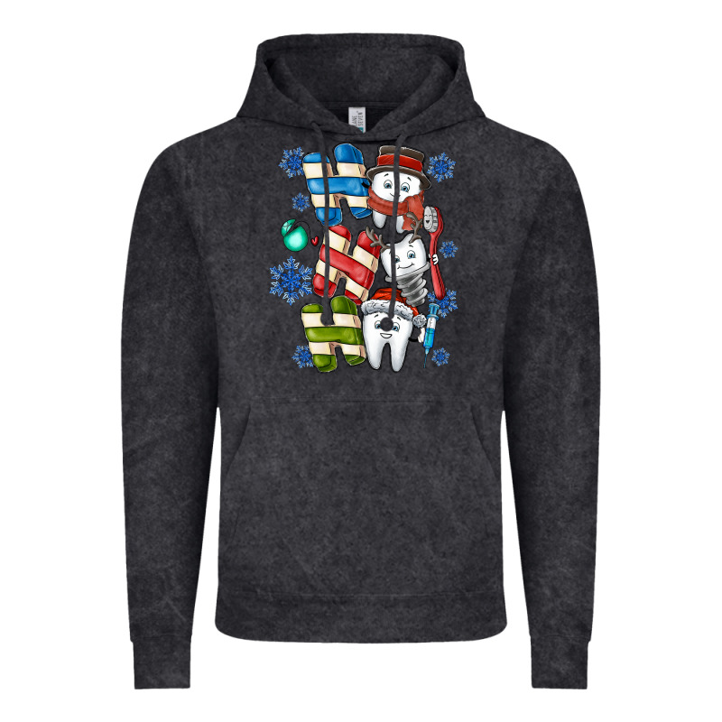 Ho Ho Ho Teeth Vintage Hoodie by CowhideDigitalArt | Teevron