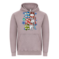 Vintage Zinc ho ho ho teeth Vintage Hoodie - CowhideDigitalArt