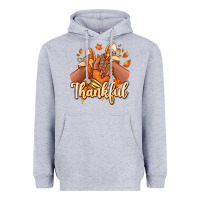 Heather Grey Thankful black girl sneakers Heavyweight Hoodie - RanaPortraitStore