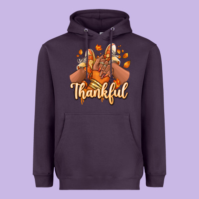 Thankful Black Girl Sneakers Heavyweight Hoodie Designed By Ranaportraitstore