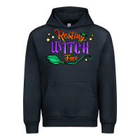 Navy resting witch face Urban Hoodie - Jasminsmagicworld