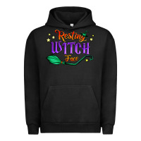 Pigment Black resting witch face Urban Hoodie - Jasminsmagicworld