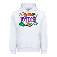White resting witch face Urban Hoodie - Jasminsmagicworld