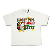 Pistachio Bloody Type Christmas Tree Urban Heavy Tee - FaDigitalArtStudio