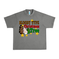 Tornado Bloody Type Christmas Tree Urban Heavy Tee - FaDigitalArtStudio