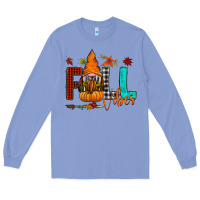 Colony Blue Fall Vibes Long Sleeve Tee - CowhideDigitalArt