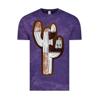 Cloud Purple Leather Cowhide Cactus Vintage Tee - RanaPortraitStore