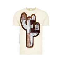 Vintage Arctic Leather Cowhide Cactus Vintage Tee - RanaPortraitStore