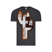 Vintage Black Leather Cowhide Cactus Vintage Tee - RanaPortraitStore