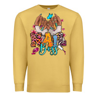 Antique Gold Afro woman nail boss Premium Sweatshirt - RanaPortraitStore