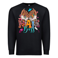 Black Afro woman nail boss Premium Sweatshirt - RanaPortraitStore