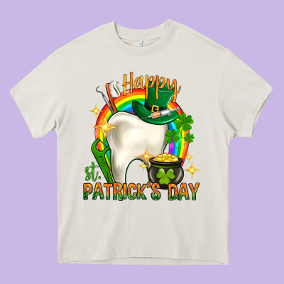 Happy Dentist St. Patrick's Day Heavy Core Tee Designed By Howdyjamesfarm